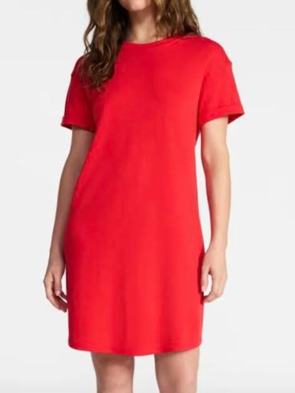 TIME & TRUE Orange-Red T-Shirt dress SIZE 8-10